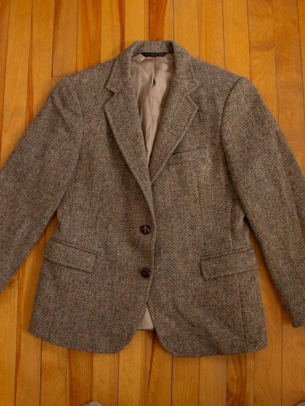 Light Academia Vintage Scottish Tweed Blazer - Harris Wool - Picture 2 of 10